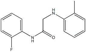 N-(2-fluorophenyl)-2-[(2-methylphenyl)amino]acetamide Struktur