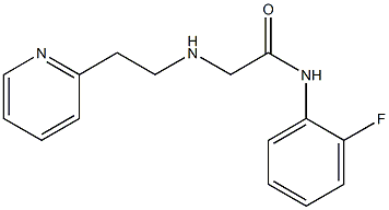 N-(2-fluorophenyl)-2-{[2-(pyridin-2-yl)ethyl]amino}acetamide Structure