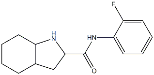 N-(2-fluorophenyl)octahydro-1H-indole-2-carboxamide Struktur