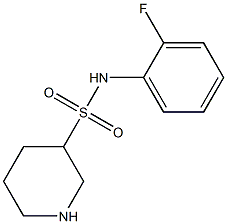N-(2-fluorophenyl)piperidine-3-sulfonamide Structure