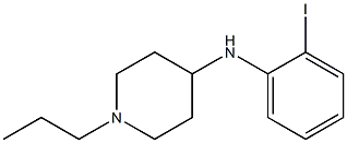 N-(2-iodophenyl)-1-propylpiperidin-4-amine 化学構造式