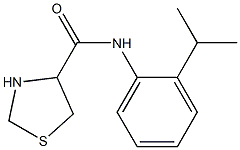 N-(2-isopropylphenyl)-1,3-thiazolidine-4-carboxamide,,结构式