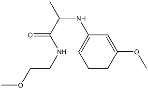 N-(2-methoxyethyl)-2-[(3-methoxyphenyl)amino]propanamide|