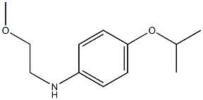 N-(2-methoxyethyl)-4-(propan-2-yloxy)aniline,,结构式