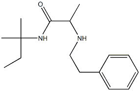 N-(2-methylbutan-2-yl)-2-[(2-phenylethyl)amino]propanamide