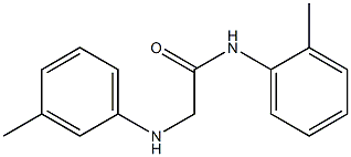 N-(2-methylphenyl)-2-[(3-methylphenyl)amino]acetamide,,结构式