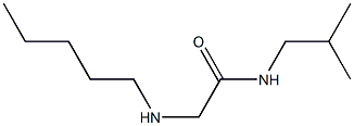 N-(2-methylpropyl)-2-(pentylamino)acetamide Structure