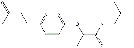  N-(2-methylpropyl)-2-[4-(3-oxobutyl)phenoxy]propanamide