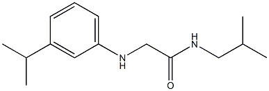  N-(2-methylpropyl)-2-{[3-(propan-2-yl)phenyl]amino}acetamide