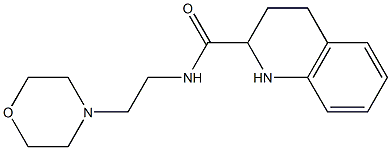 N-(2-morpholin-4-ylethyl)-1,2,3,4-tetrahydroquinoline-2-carboxamide Structure