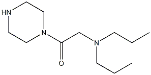 N-(2-oxo-2-piperazin-1-ylethyl)-N,N-dipropylamine 化学構造式