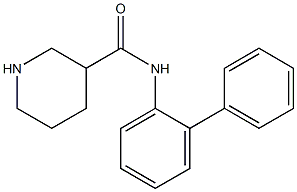 N-(2-phenylphenyl)piperidine-3-carboxamide Struktur