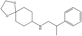  N-(2-phenylpropyl)-1,4-dioxaspiro[4.5]decan-8-amine