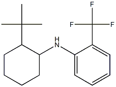 N-(2-tert-butylcyclohexyl)-2-(trifluoromethyl)aniline 化学構造式