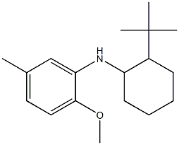 N-(2-tert-butylcyclohexyl)-2-methoxy-5-methylaniline,,结构式