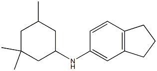 N-(3,3,5-trimethylcyclohexyl)-2,3-dihydro-1H-inden-5-amine 化学構造式