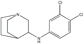 N-(3,4-dichlorophenyl)-1-azabicyclo[2.2.2]octan-3-amine 结构式