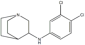 N-(3,4-dichlorophenyl)-1-azabicyclo[2.2.2]octan-3-amine 化学構造式