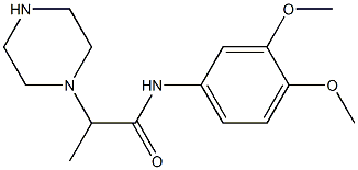 N-(3,4-dimethoxyphenyl)-2-(piperazin-1-yl)propanamide