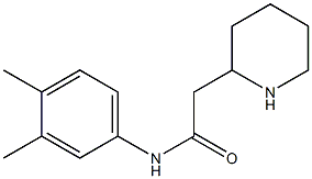 N-(3,4-dimethylphenyl)-2-(piperidin-2-yl)acetamide