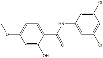 N-(3,5-dichlorophenyl)-2-hydroxy-4-methoxybenzamide,,结构式