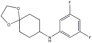 N-(3,5-difluorophenyl)-1,4-dioxaspiro[4.5]decan-8-amine Structure