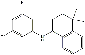 N-(3,5-difluorophenyl)-4,4-dimethyl-1,2,3,4-tetrahydronaphthalen-1-amine Structure