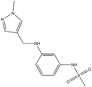 N-(3-{[(1-methyl-1H-pyrazol-4-yl)methyl]amino}phenyl)methanesulfonamide Structure