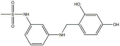 N-(3-{[(2,4-dihydroxyphenyl)methyl]amino}phenyl)methanesulfonamide Structure