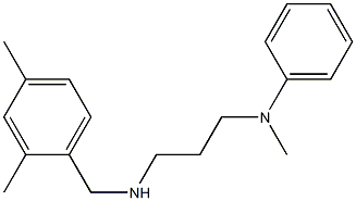 N-(3-{[(2,4-dimethylphenyl)methyl]amino}propyl)-N-methylaniline Structure