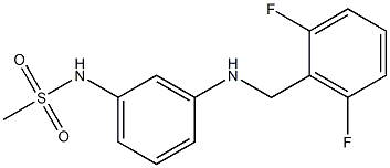 N-(3-{[(2,6-difluorophenyl)methyl]amino}phenyl)methanesulfonamide Structure