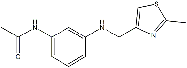 N-(3-{[(2-methyl-1,3-thiazol-4-yl)methyl]amino}phenyl)acetamide