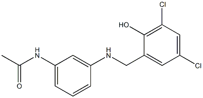 N-(3-{[(3,5-dichloro-2-hydroxyphenyl)methyl]amino}phenyl)acetamide 结构式