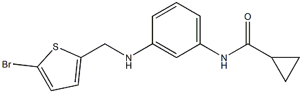 N-(3-{[(5-bromothiophen-2-yl)methyl]amino}phenyl)cyclopropanecarboxamide Structure