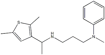 N-(3-{[1-(2,5-dimethylthiophen-3-yl)ethyl]amino}propyl)-N-methylaniline Structure