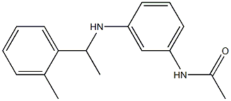 N-(3-{[1-(2-methylphenyl)ethyl]amino}phenyl)acetamide Structure