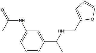  N-(3-{1-[(furan-2-ylmethyl)amino]ethyl}phenyl)acetamide