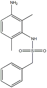 N-(3-amino-2,6-dimethylphenyl)-1-phenylmethanesulfonamide 化学構造式