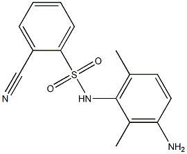N-(3-amino-2,6-dimethylphenyl)-2-cyanobenzene-1-sulfonamide 化学構造式