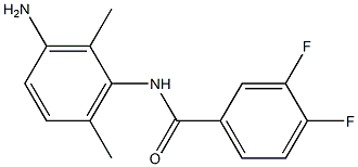 N-(3-amino-2,6-dimethylphenyl)-3,4-difluorobenzamide Struktur