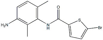 N-(3-amino-2,6-dimethylphenyl)-5-bromothiophene-2-carboxamide 化学構造式