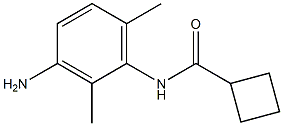 N-(3-amino-2,6-dimethylphenyl)cyclobutanecarboxamide 化学構造式