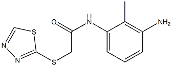 N-(3-amino-2-methylphenyl)-2-(1,3,4-thiadiazol-2-ylsulfanyl)acetamide