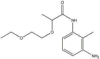 N-(3-amino-2-methylphenyl)-2-(2-ethoxyethoxy)propanamide Structure