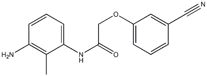 N-(3-amino-2-methylphenyl)-2-(3-cyanophenoxy)acetamide Struktur