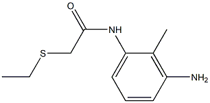N-(3-amino-2-methylphenyl)-2-(ethylsulfanyl)acetamide 结构式