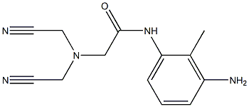 N-(3-amino-2-methylphenyl)-2-[bis(cyanomethyl)amino]acetamide Structure