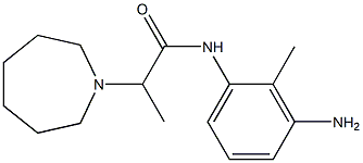 N-(3-amino-2-methylphenyl)-2-azepan-1-ylpropanamide 化学構造式