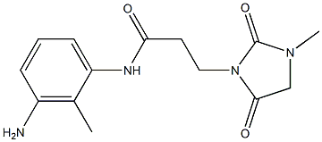 N-(3-amino-2-methylphenyl)-3-(3-methyl-2,5-dioxoimidazolidin-1-yl)propanamide Structure