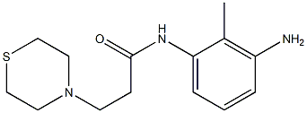 N-(3-amino-2-methylphenyl)-3-(thiomorpholin-4-yl)propanamide Struktur
